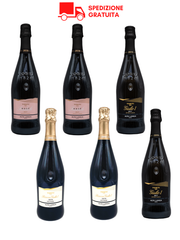 Box 6 bottiglie selezione Tosti1820 Alta Langa DOCG: 2019; Riserva 2012; Rosé 2020